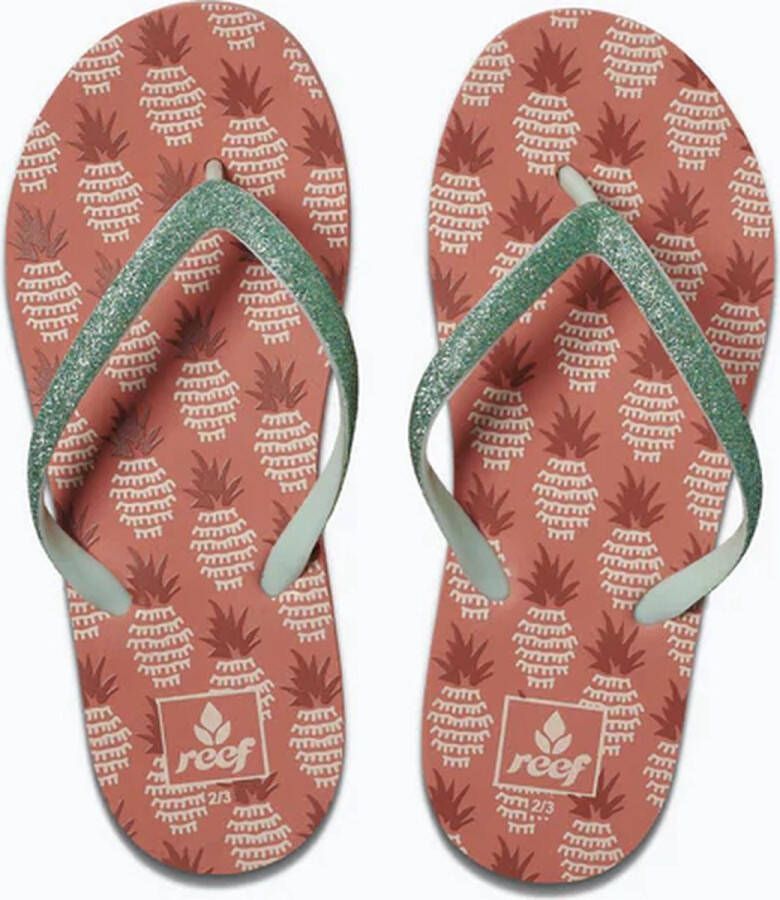 Reef Kids Stargazer Prints Meisjes Slippers Roze Mint