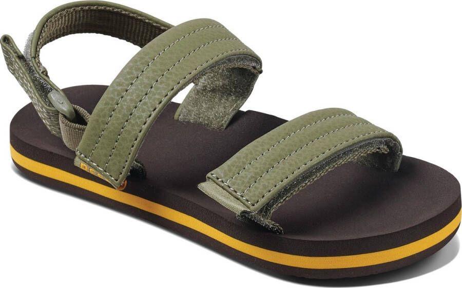 Reef Boy's Little Ahi Convertible Sandalen maat 11K 12K olijfgroen zwart