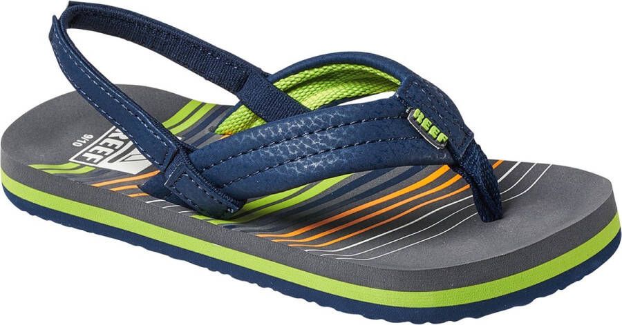 Reef Little Ahi Jongens Slippers Stripe Green