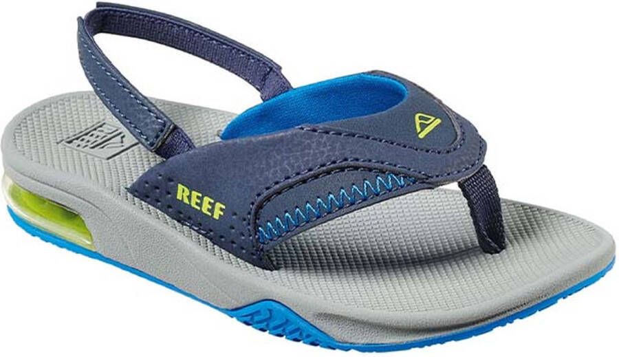 Reef Little Fanning Jongens Slippers Navy Lime