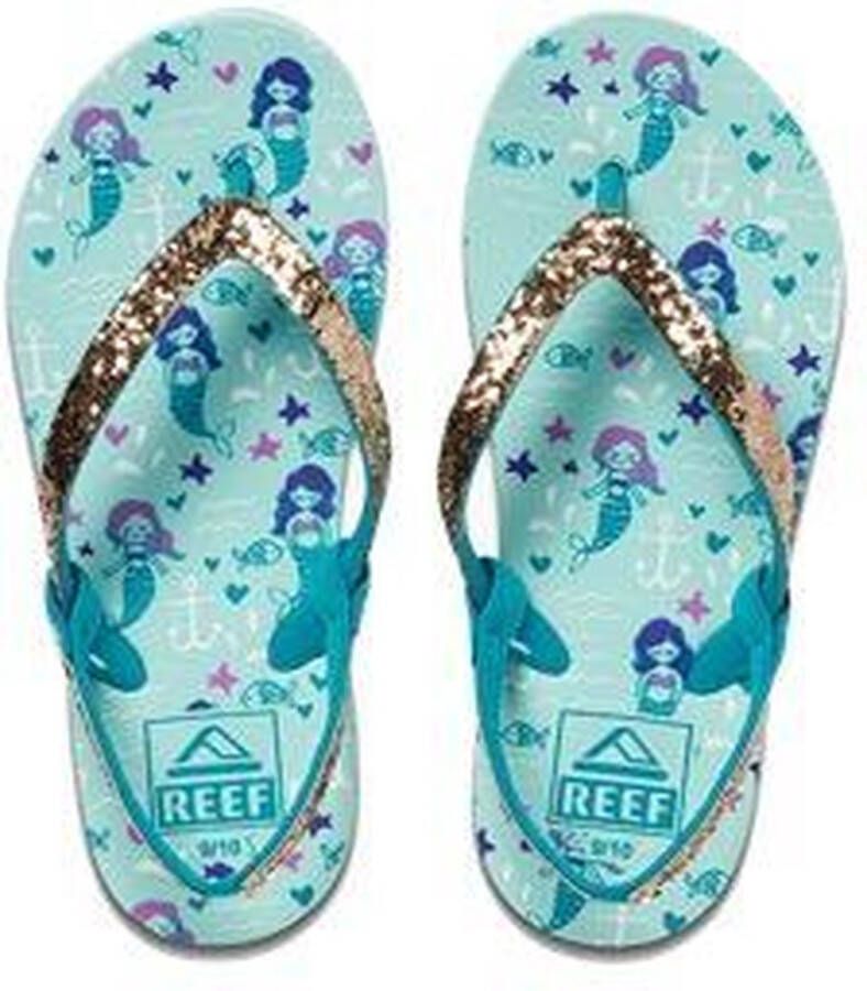 Reef Little Stargazer Prints Kinder Teenslippers Ci4107 Kleur Blauw c