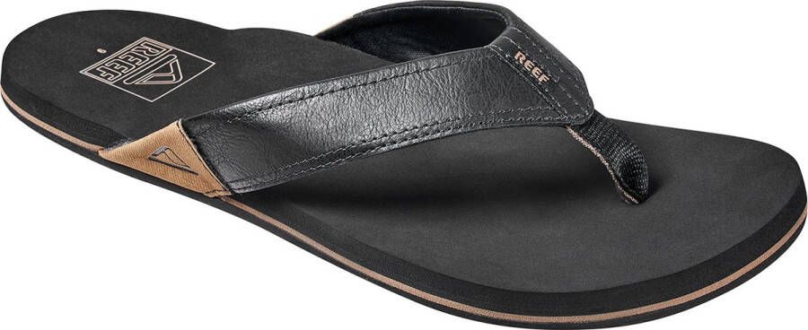 Reef Newportblack Heren Slippers Zwart