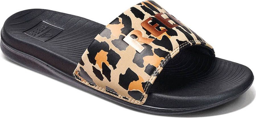 Reef Dames Slippers One Slide Classic Leopa