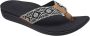 Reef Ortho Wovenblack White Dames Slippers Zwart Wit - Thumbnail 3