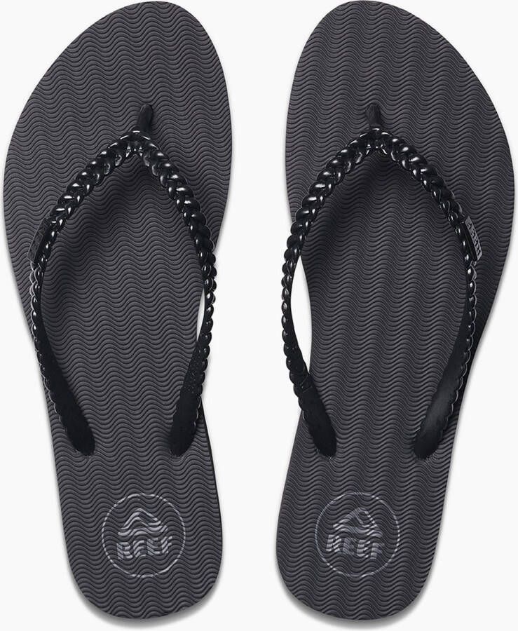 Reef Seaside Twist black Dames Slippers Zwart