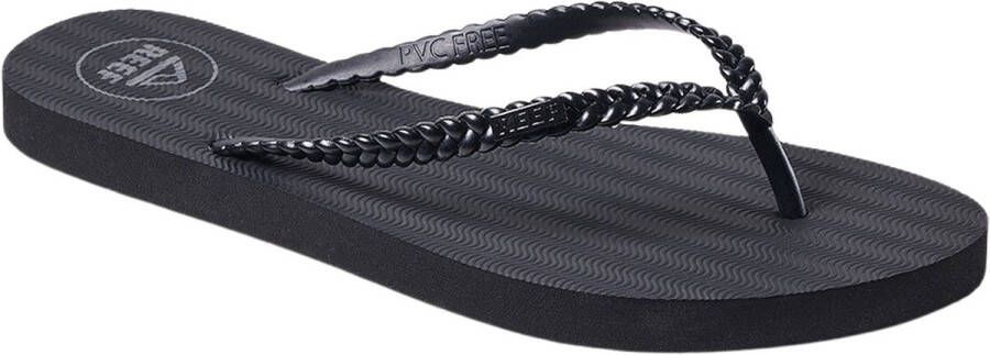 Reef Seaside Twist black Dames Slippers Zwart