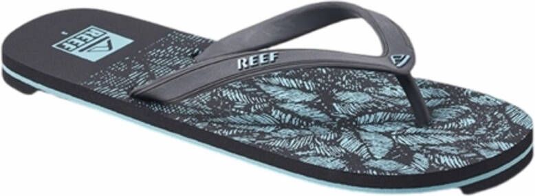 Reef Slipper Kids Switchfoot Print Aquifer Palm