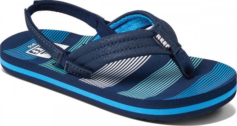 Reef Little Ahi Deep Sea Stripes sandalen blauw EVA 25 26