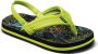 Reef Kids Ahi teenslippers met hielbandje limegeel Textiel 24 - Thumbnail 1