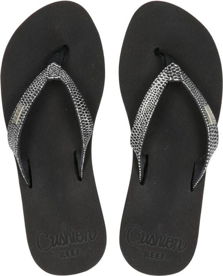 Reef Star Cushion Sassy Dames Slippers Zwart Zilver