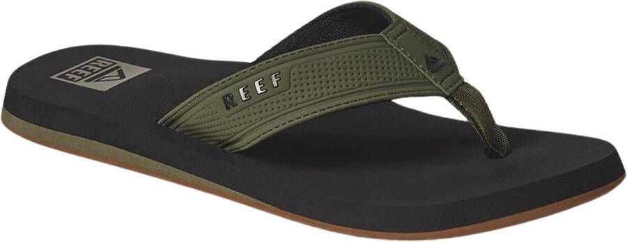 Reef The Layback black Olive Heren Slippers Zwart Olijfgroen