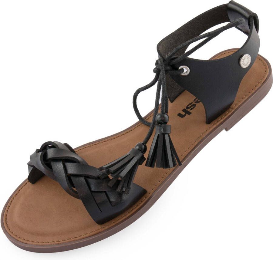 Refresh Women's Sandals Low Sandal In Eco-Leather Black