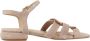 Regarde le Ciel Stijlvolle Platte Sandalen voor Vrouwen Beige Dames - Thumbnail 1