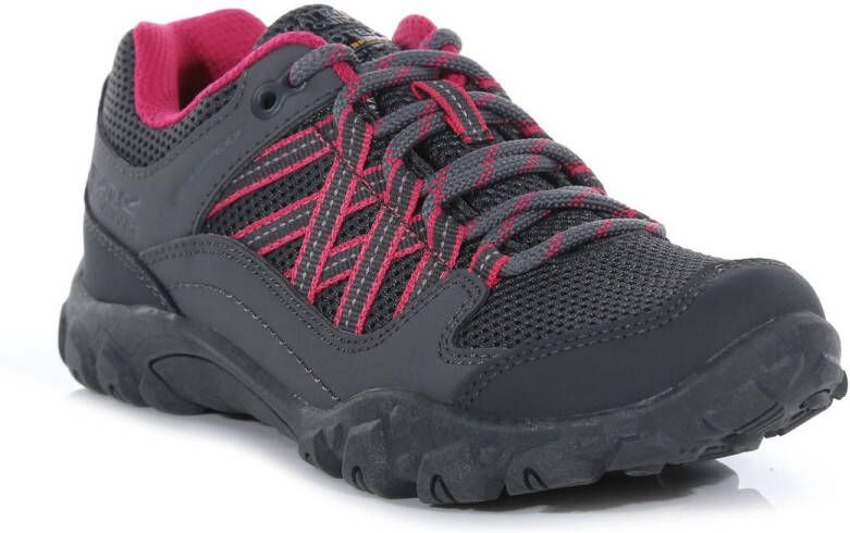 Regatta De Edgepoint Low Junior wandelschoenen kinderen waterdicht ademend Grijs