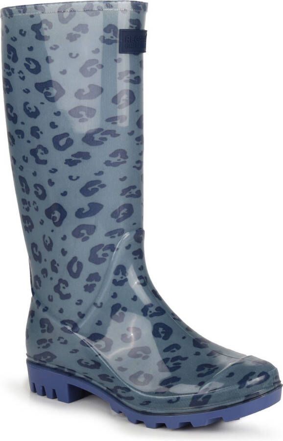 Regatta De Lady Wenlock Wellington Laarzen Dames Waterdicht Comfortabel Eva-Voetbed Blauw