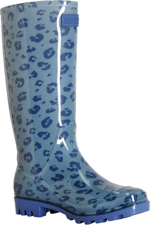 Regatta De Lady Wenlock Wellington Laarzen Dames Waterdicht Comfortabel Eva-Voetbed Blauw