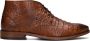 Rehab Barry Croco Nette schoenen Veterschoenen Heren Cognac - Thumbnail 2