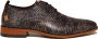 Rehab Elegante zwarte leren schoenen Greg Matrix Black Heren - Thumbnail 8