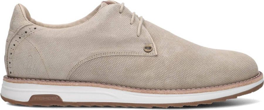 Rehab Khaki Suède Lage Top Sneakers Nolan Hive Beige Heren