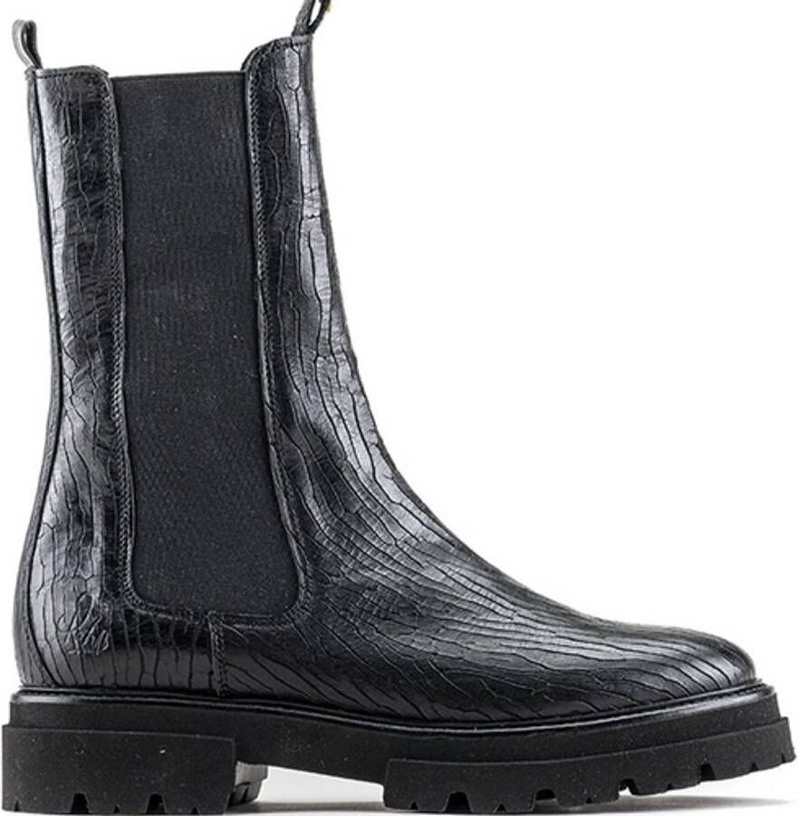 Rehab Footwear Kara Crack | Zwarte hoge chelsea boots