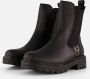 Remonte Chelsea-boots blokhak laarzen enkellaars met afwerking in leeuwenlook - Thumbnail 1