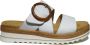 Remonte Slippers wedge heel summer shoe slippers with decorative buckle - Thumbnail 3