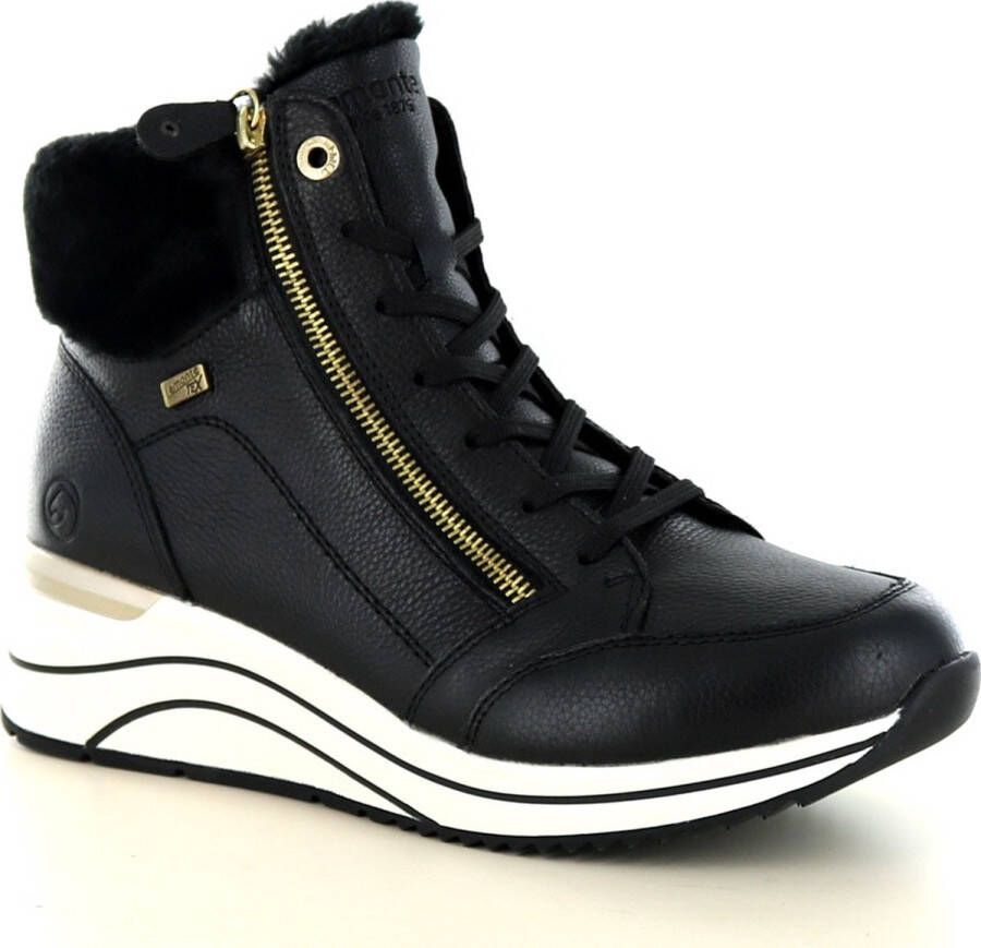 Remonte Warmgevoerde Veterschoenen voor Dames Black Dames