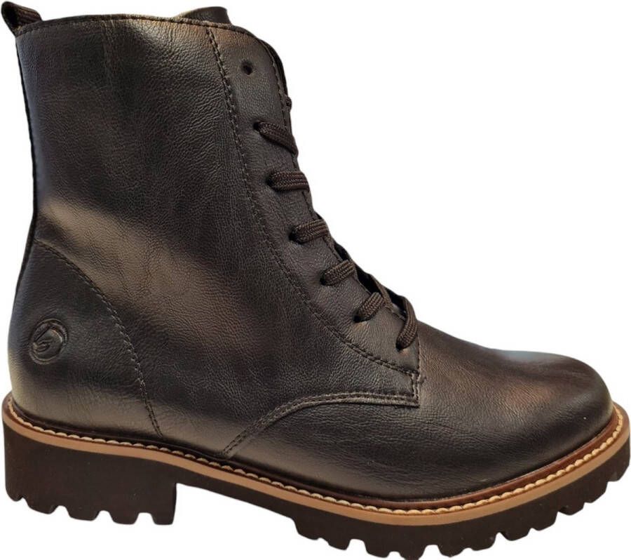 Remonte D8661 00 Dames Veterboots Zwart