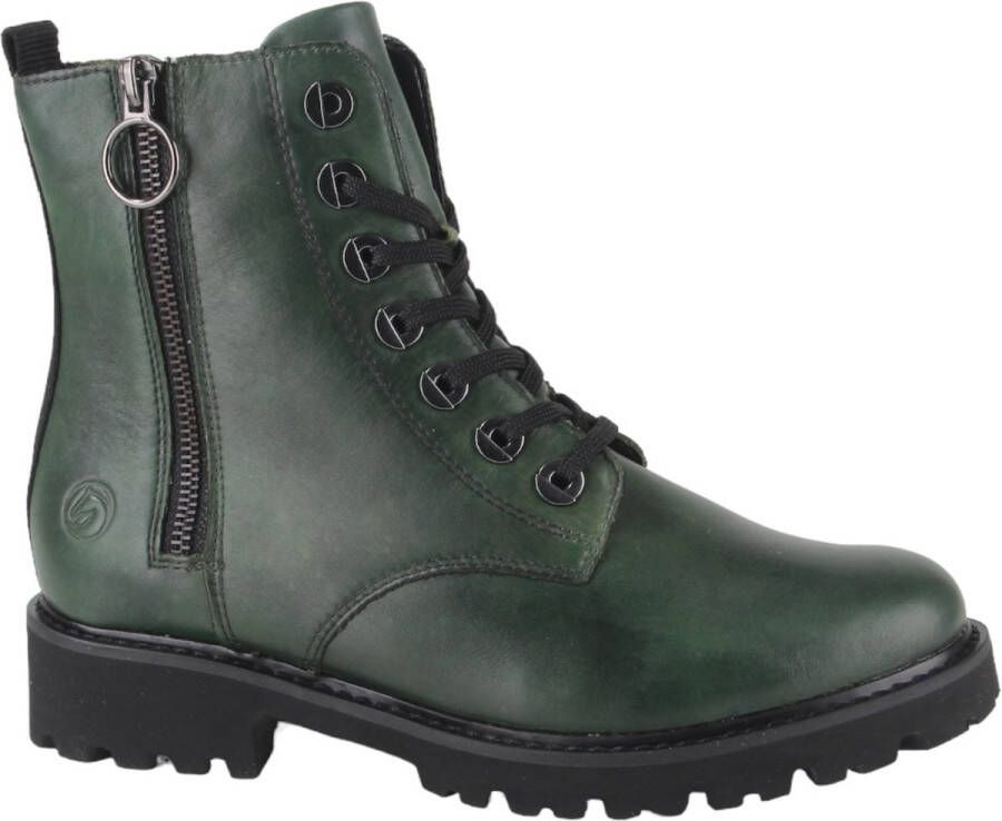 Remonte D8671-55 dames veterboots sportief groen