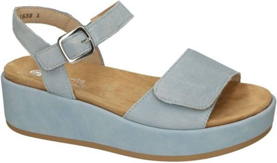 Remonte Blauwe Casual Platte Sandalen Vrouwen Blue Dames