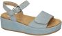 Remonte Blauwe Casual Platte Sandalen Vrouwen Blue Dames - Thumbnail 1