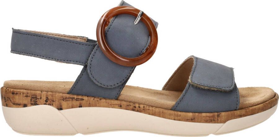 Remonte Comfortabel Sandalen Plat licht blauw