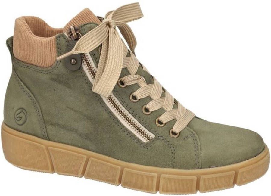 Remonte -Dames groen olijf bottines