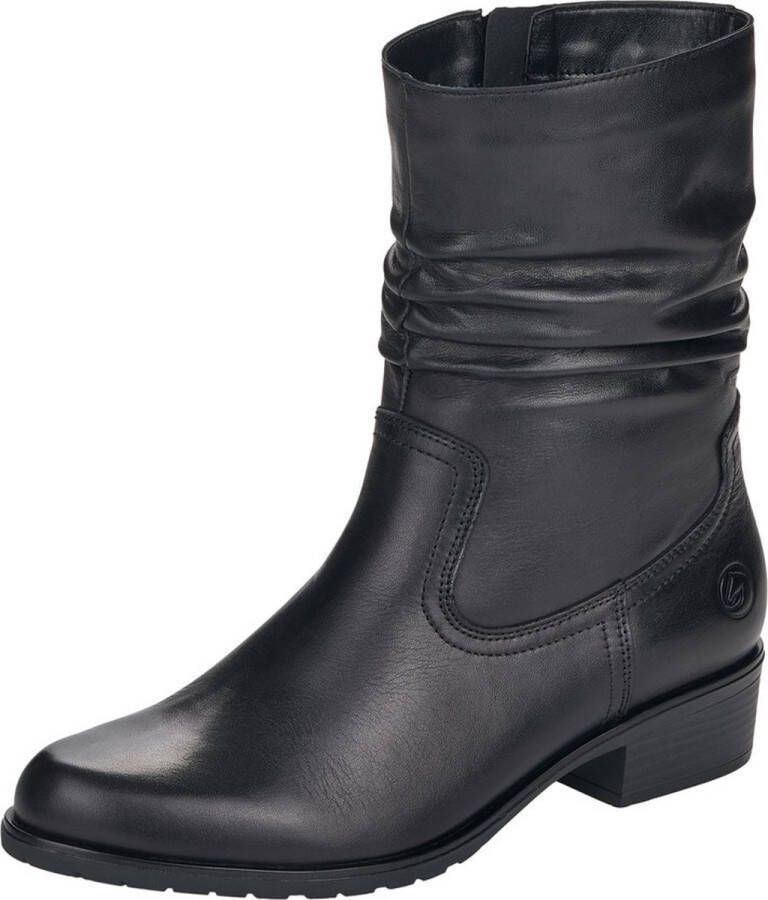 Remonte Elegante Zwarte Leren Laarzen Black Dames