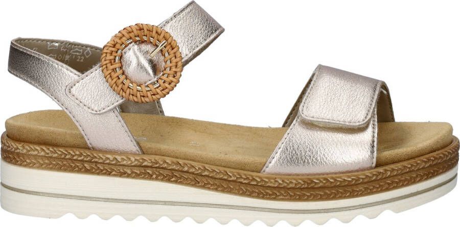 Remonte -Dames roze-goud metallic sandalen