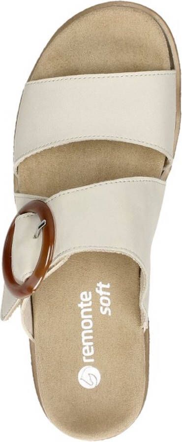 Remonte Slippers wedge heel summer shoe slippers with decorative buckle