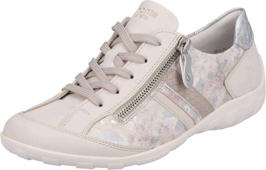 Remonte Dames Sneaker R3407-60 Lichtbeige Combi