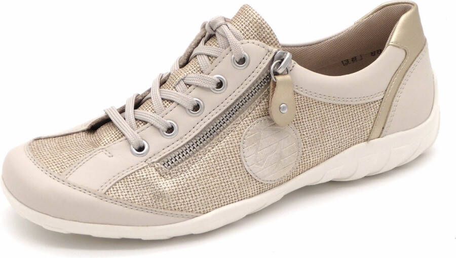 Remonte Dames Sneaker R3408-60 Beige Goud