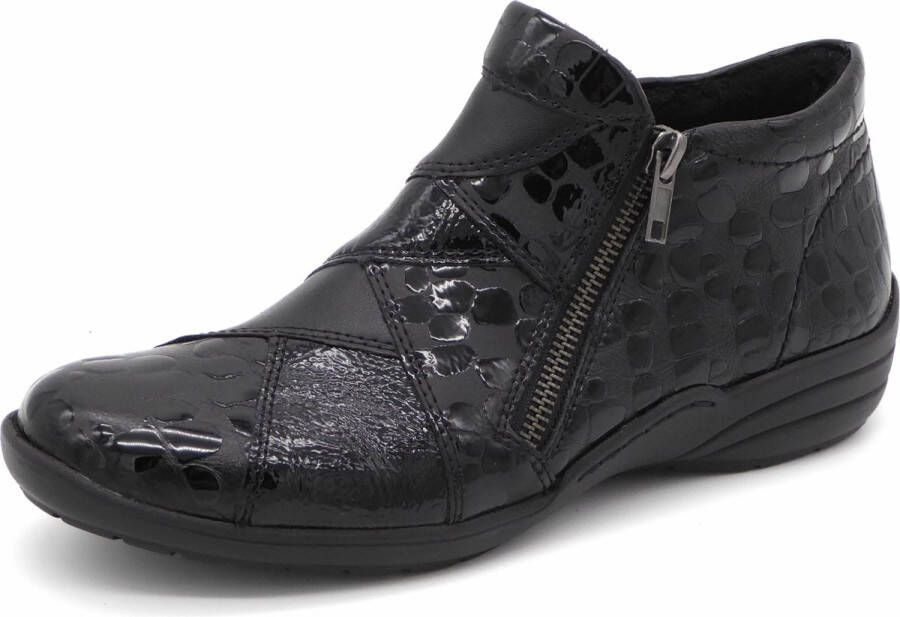 Remonte Elegante Instapschoenen met Ritsdetails Black Dames