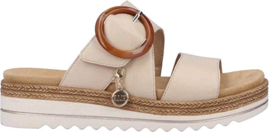 Remonte Slippers wedge heel summer shoe slippers with decorative buckle