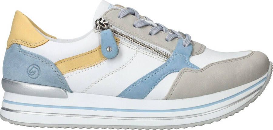 Remonte Lente sneaker met frisse accenten Multicolor Heren