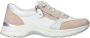 Remonte Comfortabele witte sneaker met beige en zilveren accenten Multicolor Dames - Thumbnail 1