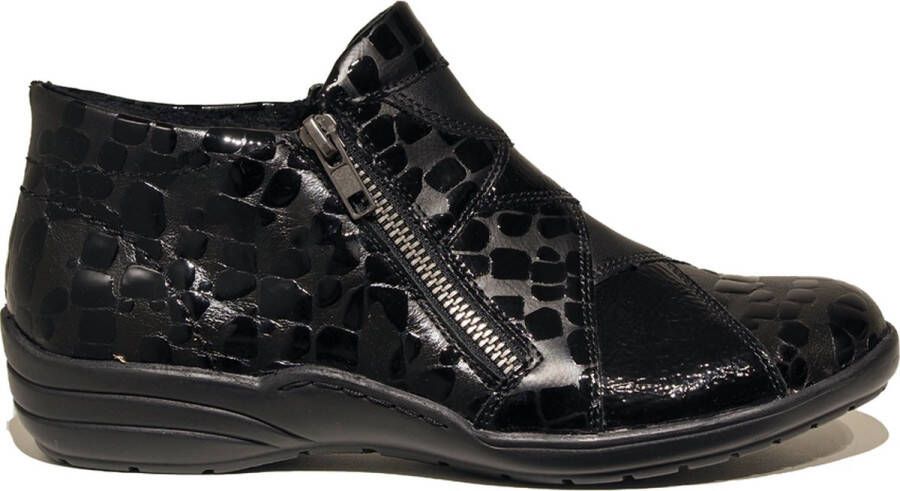 Remonte Elegante Instapschoenen met Ritsdetails Black Dames