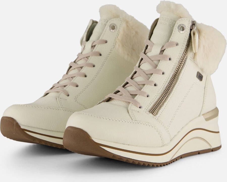 Remonte Veterboots beige Synthetisch