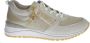 Remonte Beige Metallic Glitter Sneaker met Rits Beige Dames - Thumbnail 1