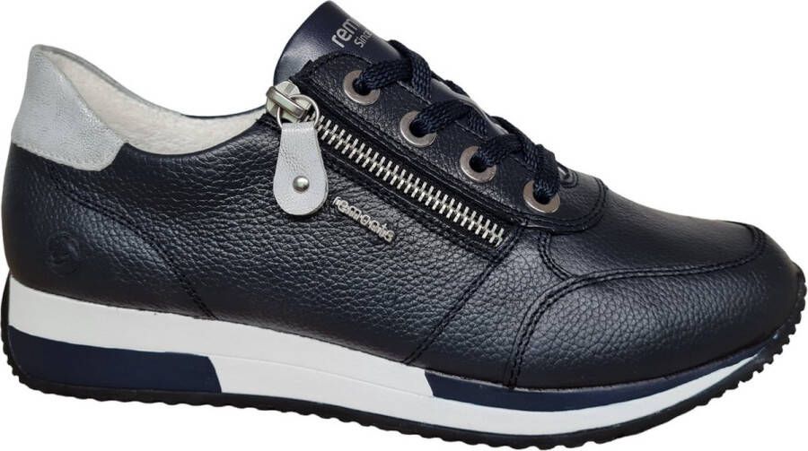 Remonte Sneakers met sleehak vrijetijdsschoen lage schoen veterschoen in smalle vorm