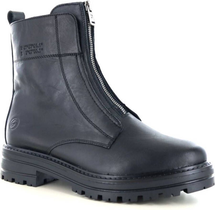 Remonte Zwarte Biker Boot Verwisselbaar voetbed