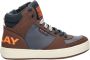 Replay JZ190051S Kinderen Half-hoogJongensKindersneakers Bruin - Thumbnail 3