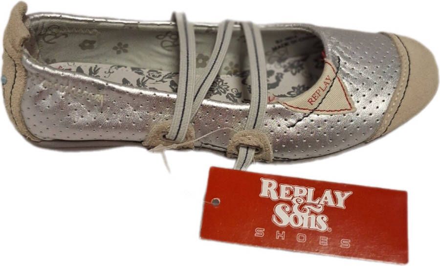 REPLAY&SONS -BALLERINA-LIZZI-SILVER-LEER