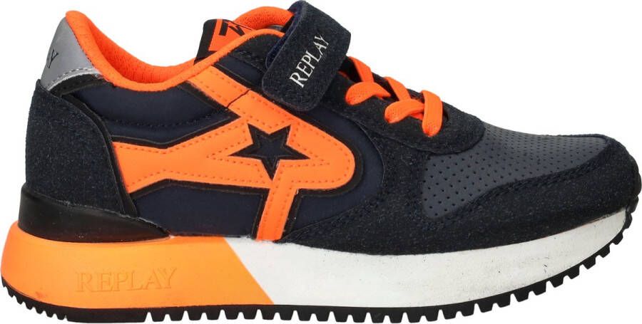 Replay Fiber JR 7 JS850007S-3452 Blauw Oranje
